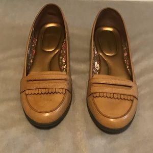 Tan loafers